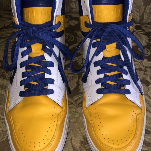 Rare Converse Cons Weapon Pro Go Dubs Leather Warriors Custom made Men Size 13 - Picture 10 of 15